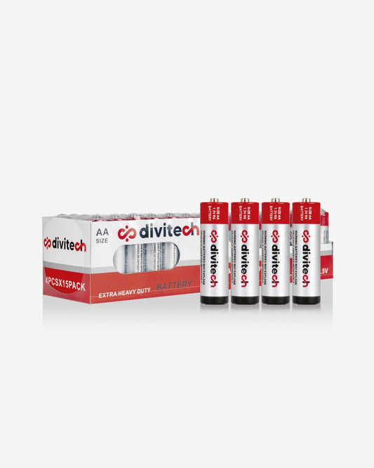 Pilas AA Paquete con 60 Baterías 1.5v