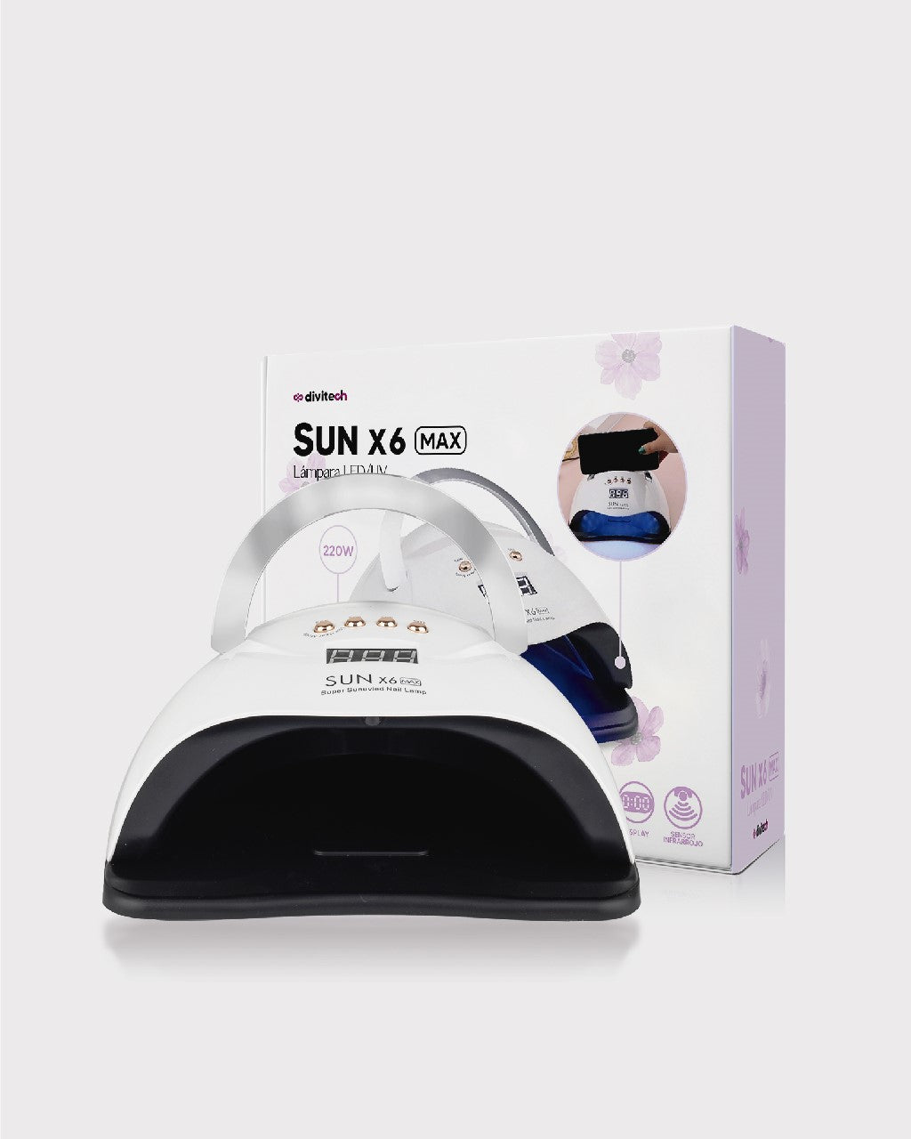 Lámpara para Uñas Sun X6 Max LED UV 220w