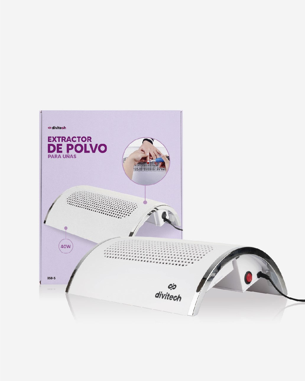 Extractor de Polvo para Uñas 858-5 Color Blanco