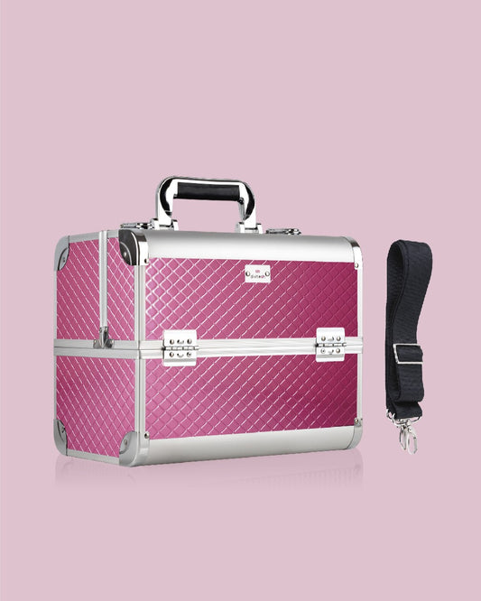 Cosmetiquera Neceser Basic Fucsia Rombos