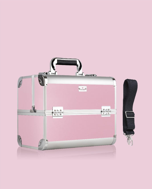 Cosmetiquera Neceser Basic Rosa Liso