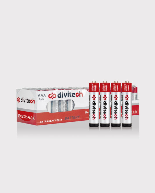 Pilas AAA Paquete con 60 Baterías 1.5v