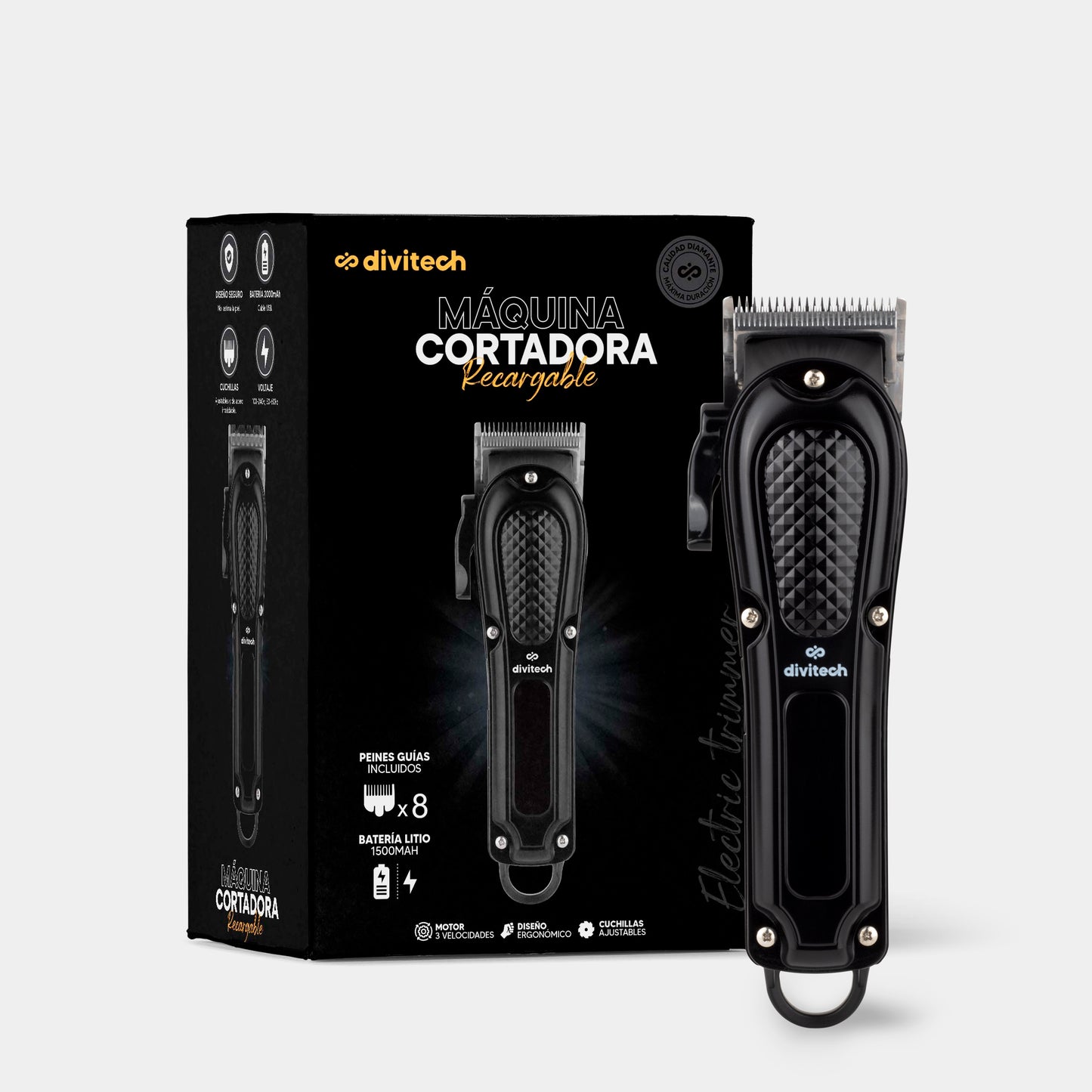 Máquina Cortadora Profesional Inalámbrica Recargable PR-0084